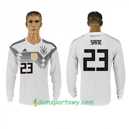 Koszulka Niemcy Sane 23 Domowe Koszulki Piłkarskie Mistrzostwa Świata 2018 Długi Rękaw